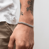 6mm Cuban Link Bracelet (White Gold)