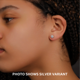 Cluster Stud Earrings (Rose Gold)