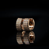 Huggie Hoop Earrings (Rose Gold)