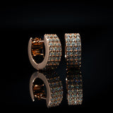 Huggie Hoop Earrings (Rose Gold)