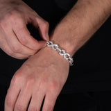 Infinity Link Bracelet (White Gold)