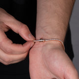 Micro Tennis Bracelet in Rose Gold