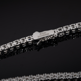 3mm Tennis Necklace (White Gold)