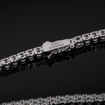 Diamond Tennis Chain | colour:white | Design and styling detail