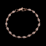 3mm Eye Bracelet in Rose Gold