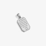 Ayat al-Kursi Pendant — White Gold view 1 | colour:white