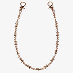 ICED London rose-gold barbed-wire bracelet with lobster clasps, edgy minimalist jewelry.