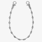 ICED London diamond-pave link bracelet with ring clasps, silver-tone, elegant jewelry.