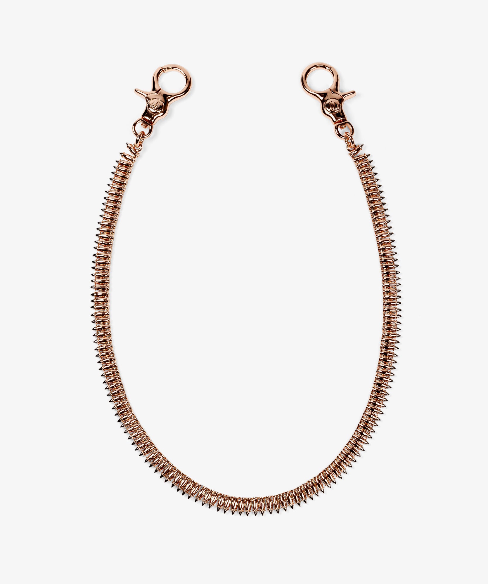 Iced London Bullets rose gold wallet chain for men and women – luxury designer accessory