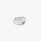 Circle Signet Ring - White