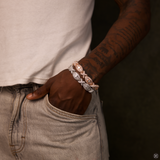 Eye Cuban Bracelet (White Gold)