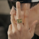 Floral Signet Ring