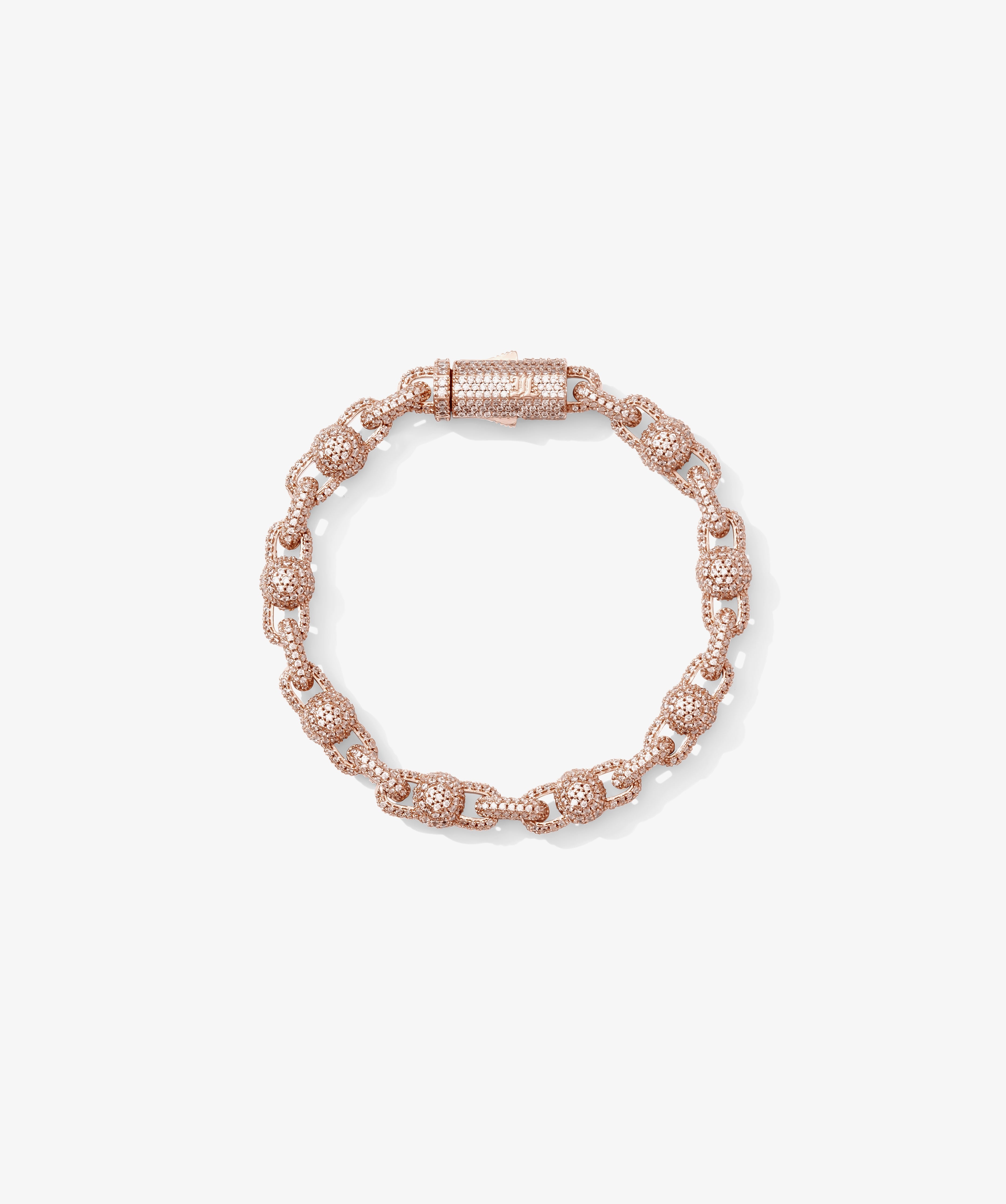 Full-Set Ball Bracelet — Rose Gold view 1 | colour:rose
