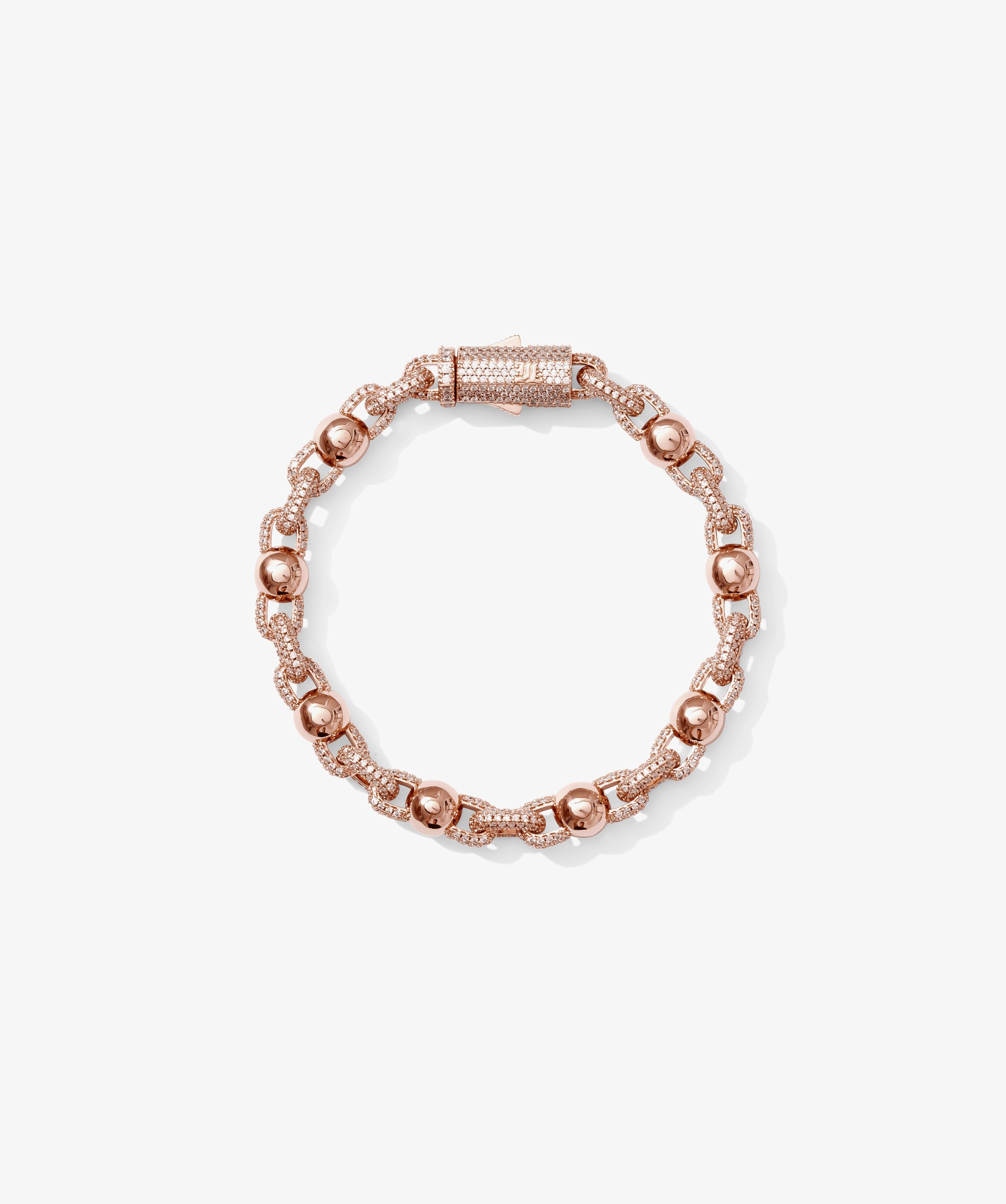 Half-Set Ball Bracelet — Rose Gold view 1 | colour:rose
