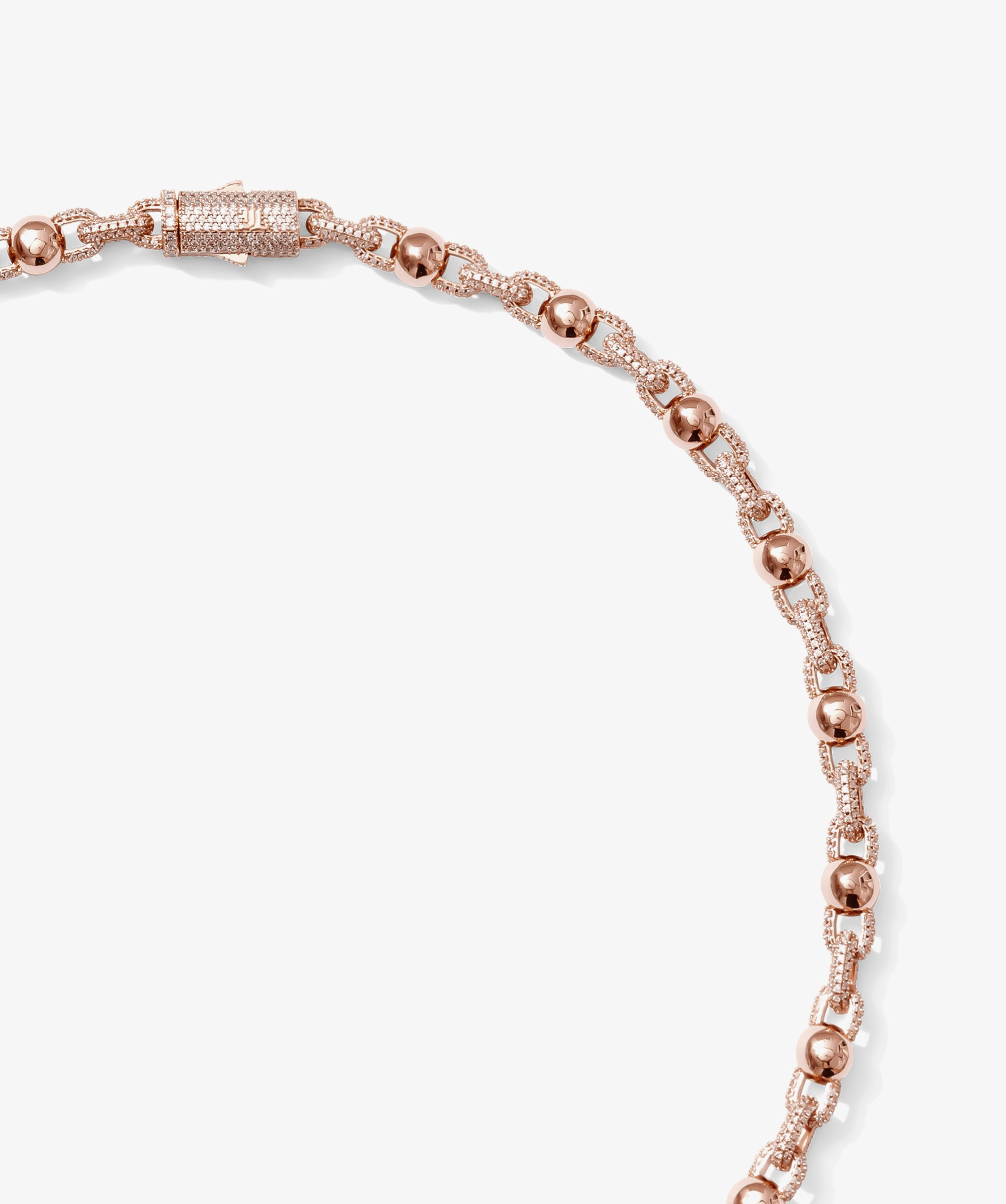 Half-Set Ball Chain — Rose Gold view 2 | colour:rose