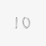Hoop Earrings — White Gold view 1 | colour:white