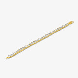 Mixed Stone Tennis Bracelet — Yellow Gold view 1 | colour:yellow