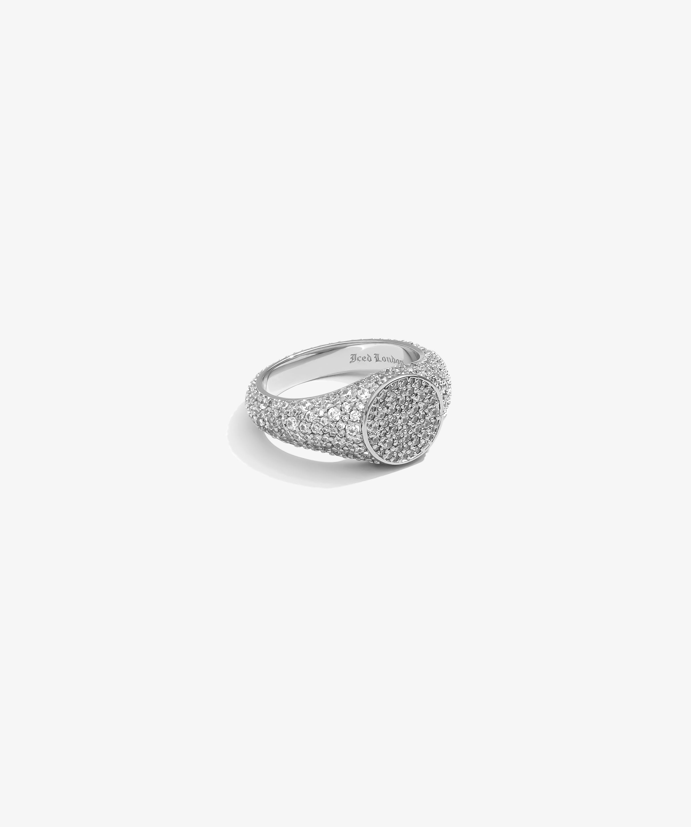 Mosaic Ring — White Gold view 1 | colour:white