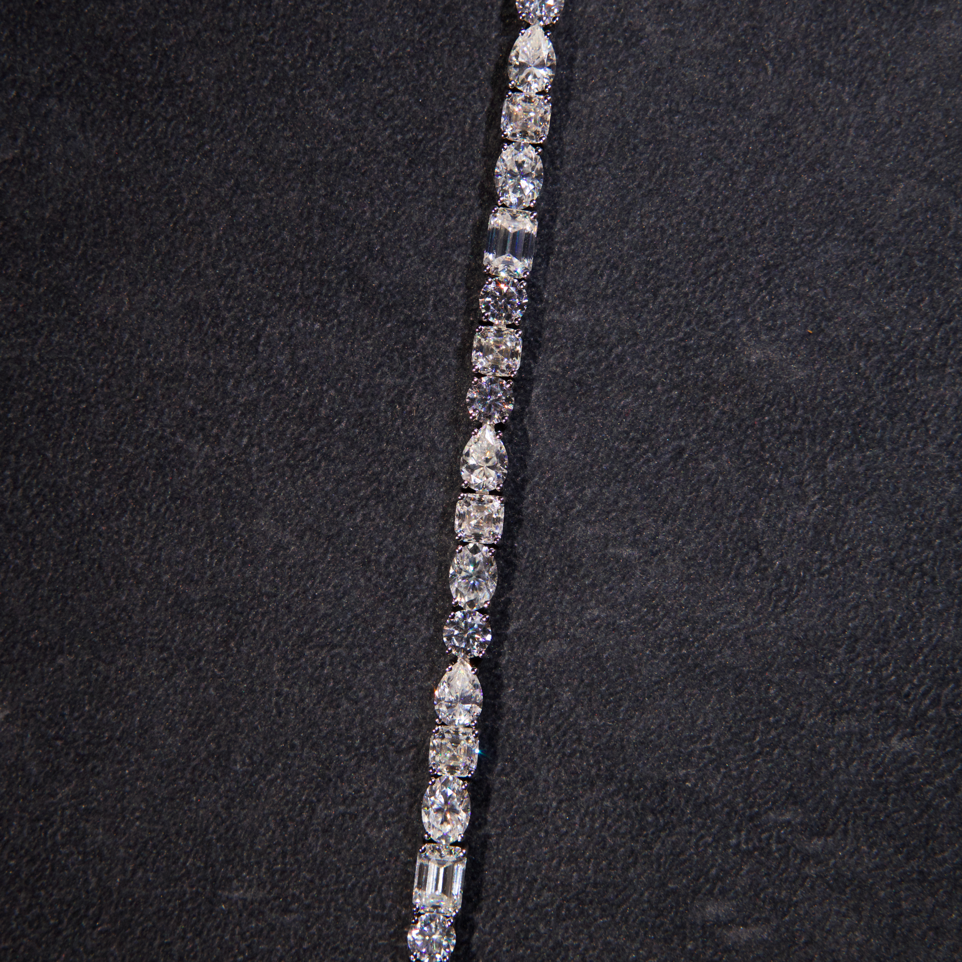 Mixed Shape Tennis Bracelet (Silver)