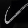 Silver Cuban Chain, 15mm Miami Cuban Link Chain (Silver)