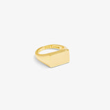 Rectangle Signet Ring - Yellow
