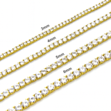 Round-Cut Tennis Bracelet in Yellow Gold