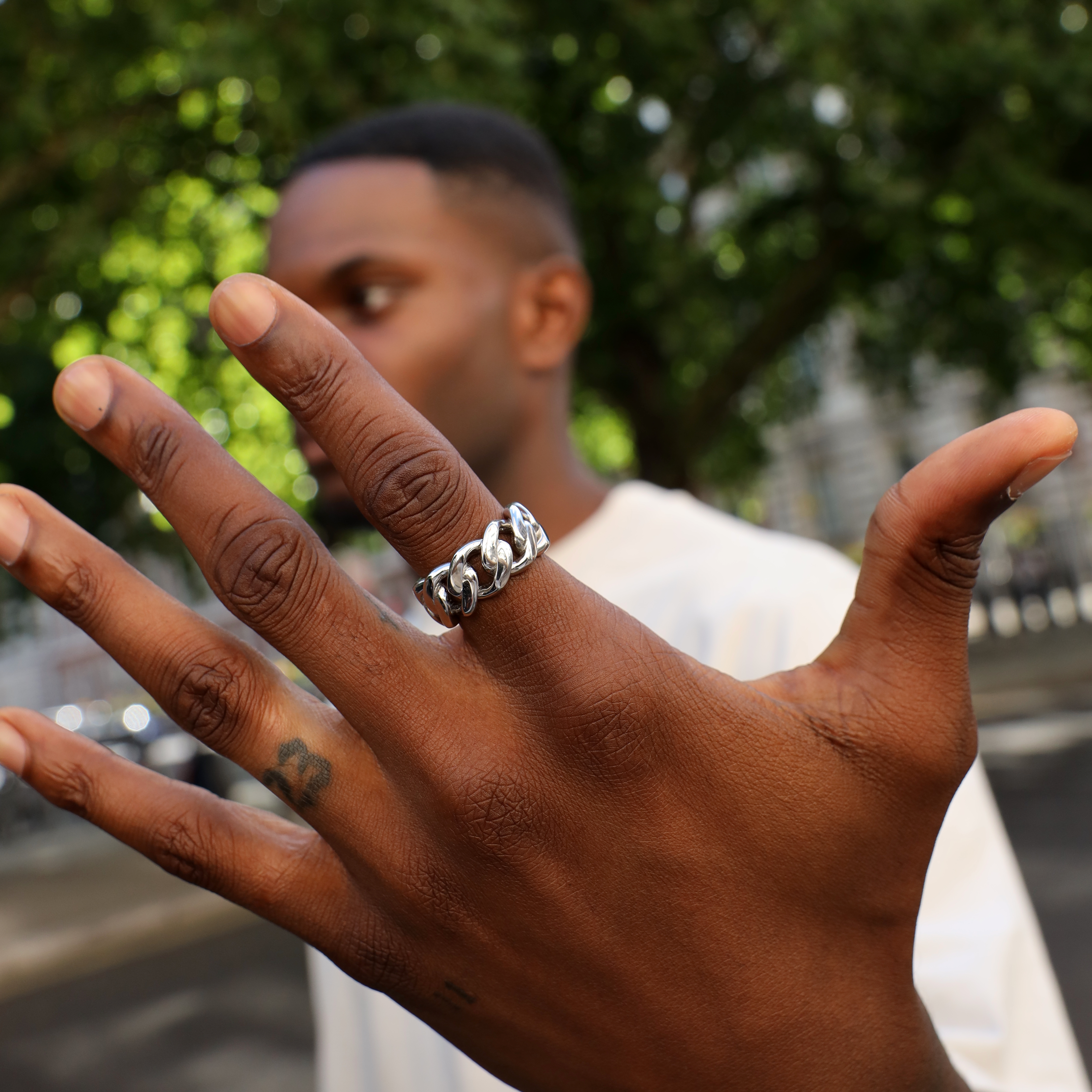 Cuban Link Ring, 14k Yellow Gold | Men's Rings | Miansai