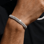 8mm Prong Cuban Diamond Bracelet — archive design and styling reference