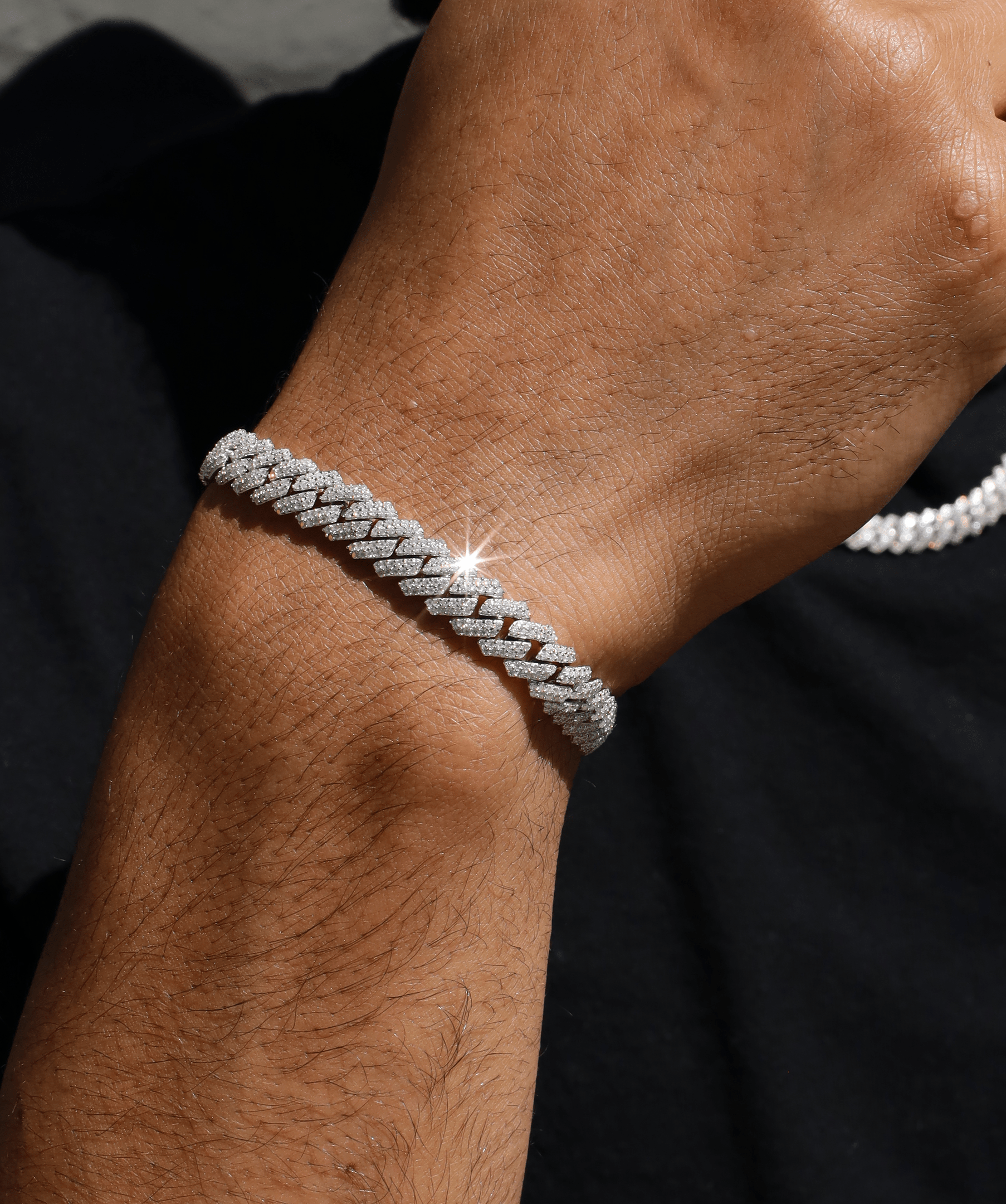8mm iced cuban link bracelet deals