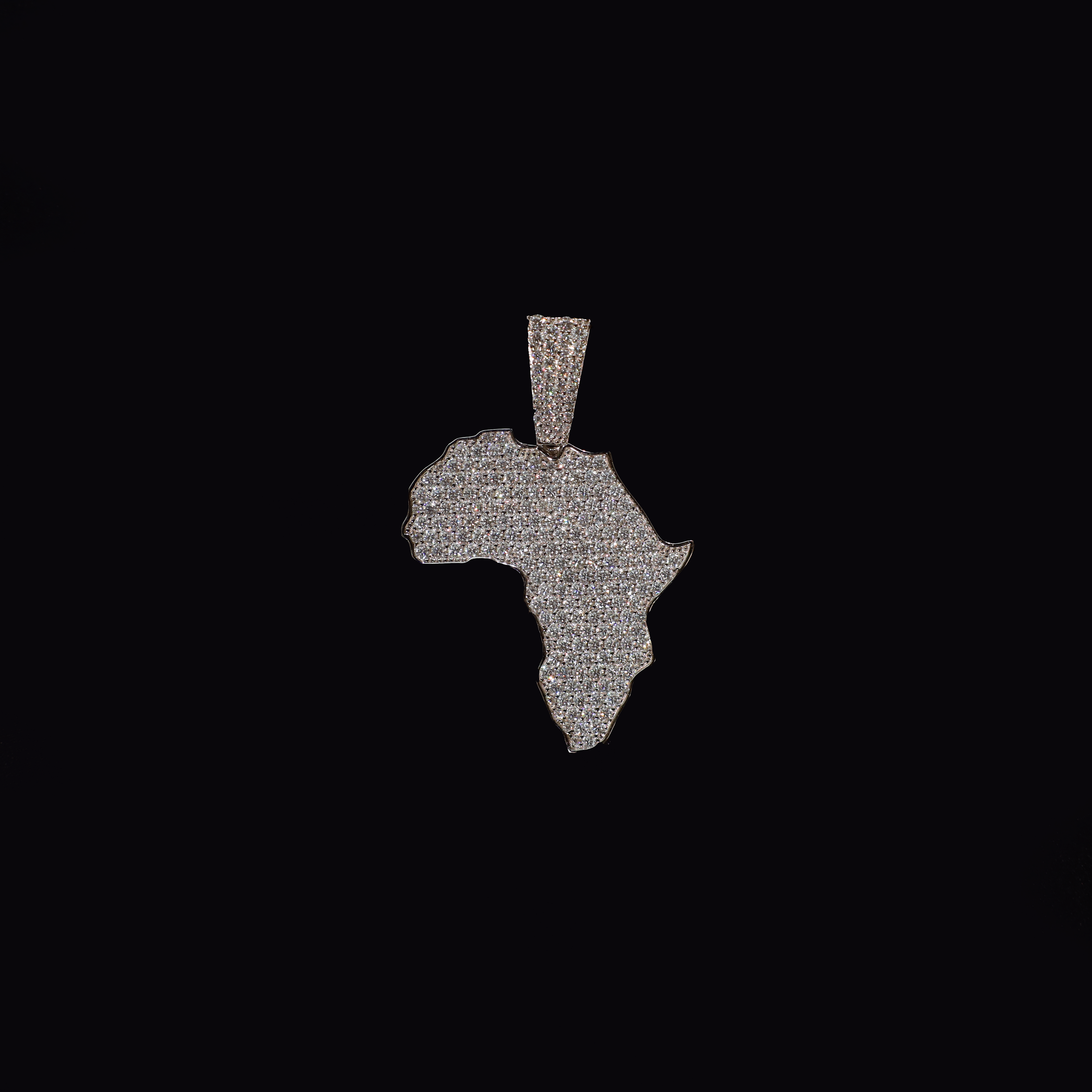Africa Continent Pendant (Silver)