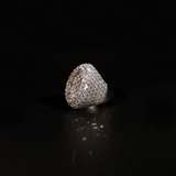 Emerald Oval Ring (White Gold)
