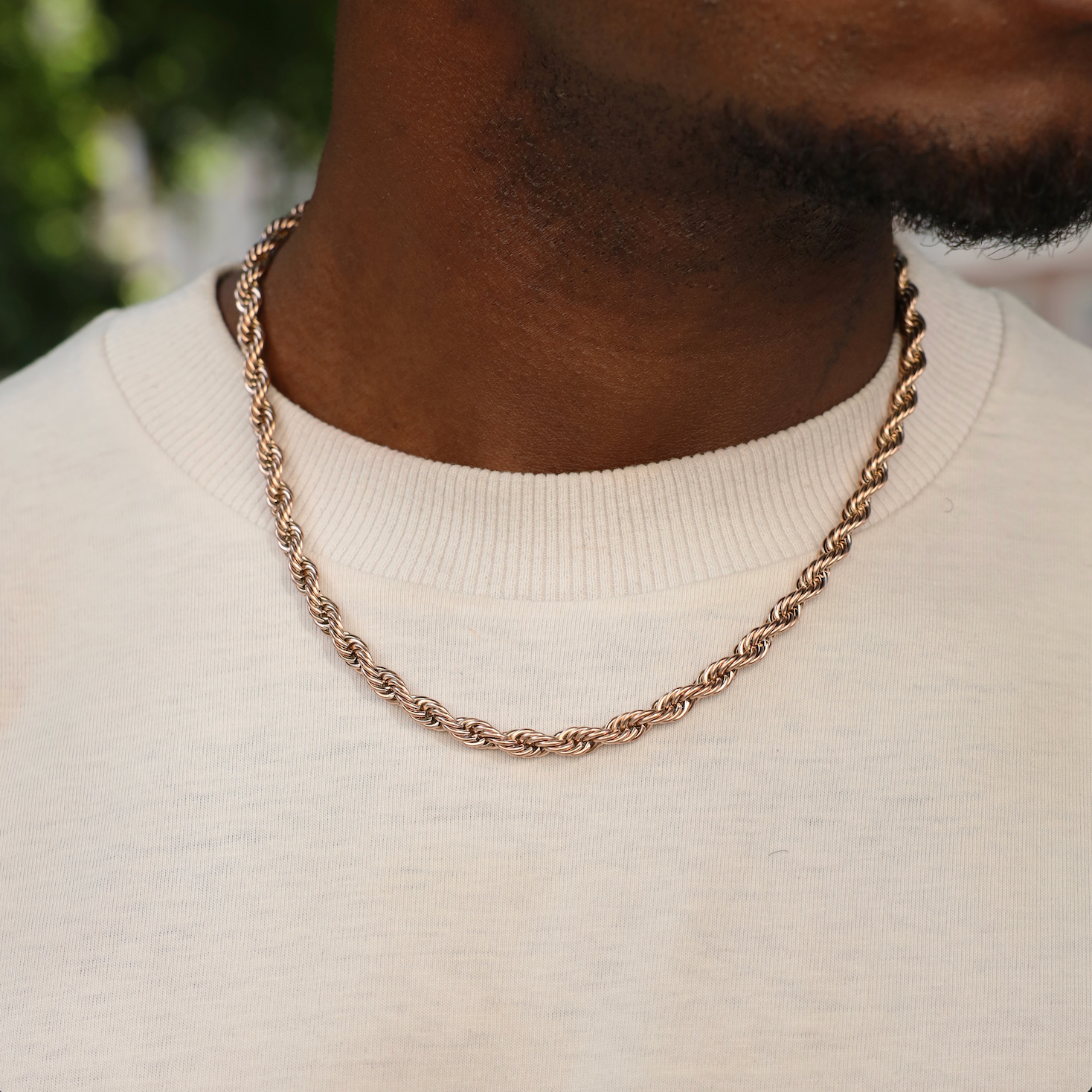 6mm Rope Chain (Rose Gold)