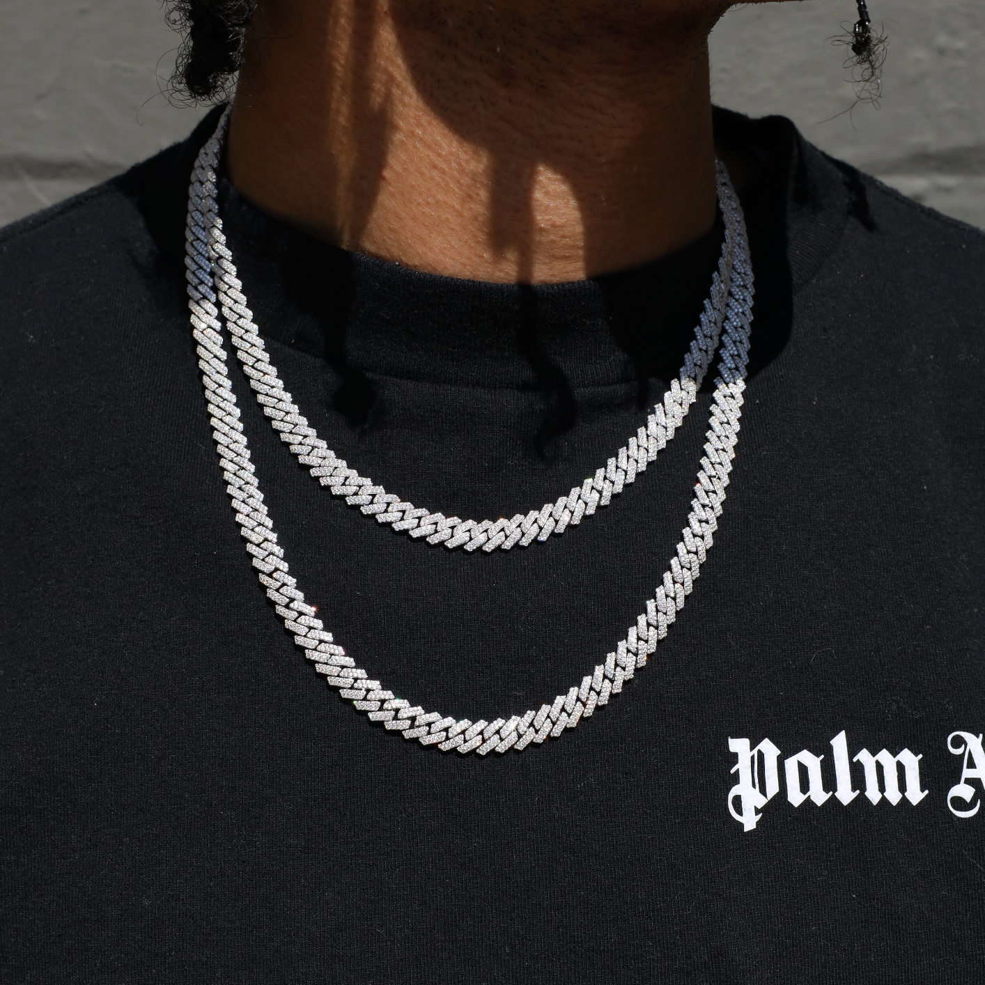 8mm Prong Cuban Link Chain (Silver)