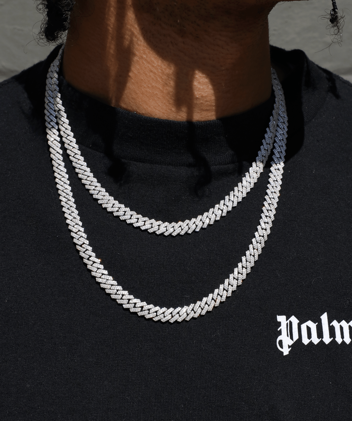 8mm Prong Cuban Link Chain Silver