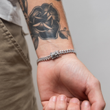 6mm Cuban Link Bracelet (White Gold)