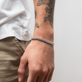6mm Cuban Link Bracelet (White Gold)