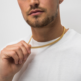 6mm Cuban Link Chain (Yellow Gold)