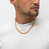 6mm Cuban Link Chain (Yellow Gold)