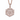 Iced Snowflake Pendant in Rose Gold