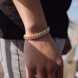 10mm Diamond Prong Link Bracelet