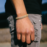 10mm Diamond Prong Link Bracelet